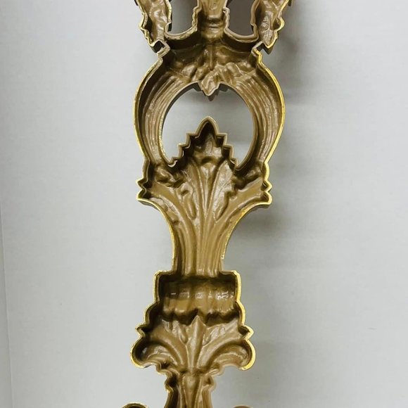 972 Vintage LADLE HOME INTERIOR GOLD ORNATE SYROCO LADLE SPOON 31" tall  Homco. - Picture 8 of 9